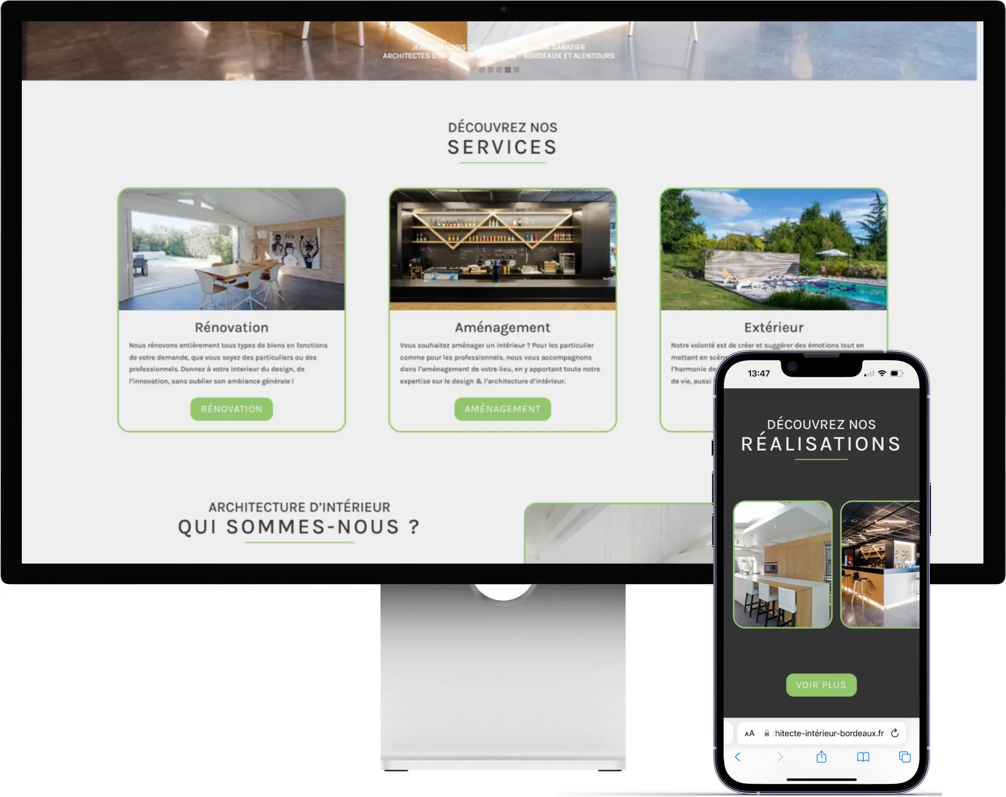 Un nouveau site vitrine