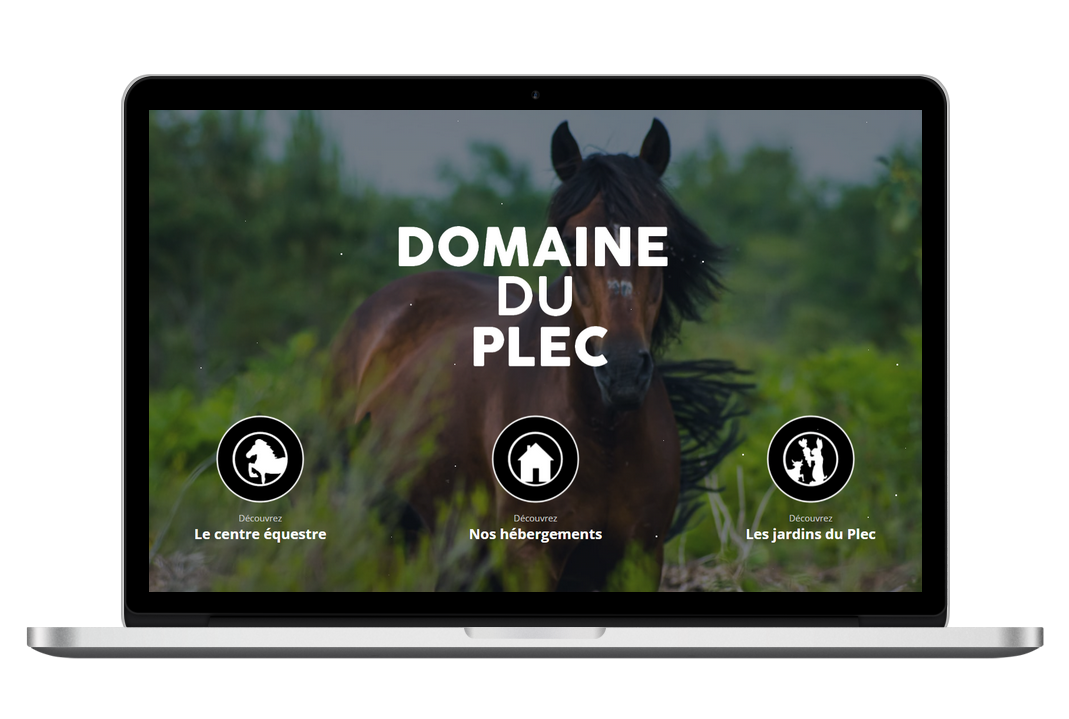 Mockup création de site web - Projet Domaine du Plec